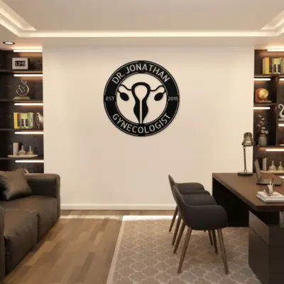 Personalized Gynecologist Metal Sign